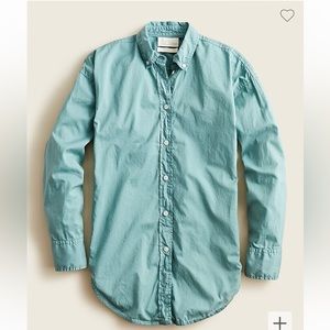 NWT J. CREW RELAXED FIT COTTON POPLIN SHIRT, 4